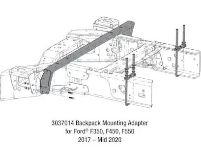 Buyers Products Company 3037014 Backpack Mounting Adapter