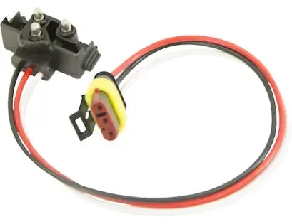 Buyers Products Company 5620352 Dot Light Plug 3-Wire Amp-Style Plug With Stripped Leads And 10 Ring On Ground