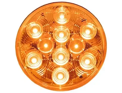 Buyers Products Company 5624211 4 Inch Amber Round Turn Signal Light Kit With 10 Leds