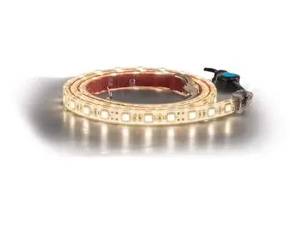 Buyers Products Company 56248720 48 Inch 72-Led Strip Light With 3M Adhesive Back With Inline Switch -Clear/Warm