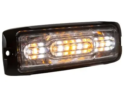 Buyers Products Company 8890302 Ultra Thin Wide Angle 5 Inch Amber/Clear Led Strobe Light