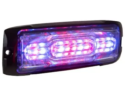 Buyers Products Company 8890305 Ultra Thin Wide Angle 5 Inch Red/Blue Led Strobe Light