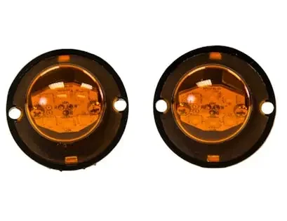 Buyers Products Company 8891216 15 Foot Amber Bolt-On Hidden Strobe Kits With In-Line Flashers With 6 Led