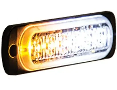 Buyers Products Company 8891902 Thin 4.5 Inch Amber/Clear Horizontal Led Strobe Light