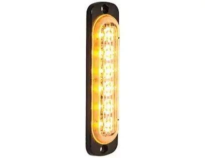 Buyers Products Company 8891910 Thin 4.5 Inch Amber Vertical Led Strobe Light