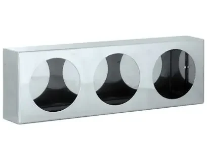 Buyers Products Company LB6183SST Triple Round Light Box Stainless Steel