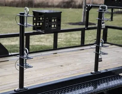 Buyers Products Company LT18 2 Position Channel-Style Lockable Trimmer Rack For Open Landscape Trailers