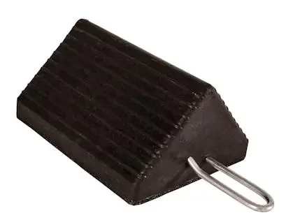Buyers Products Company WC1085H Heavy Duty Rubber Wheel Chock With Handle 10X8X5 Inch