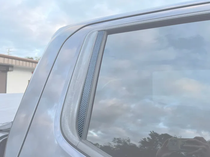 C-Pillar Accent Overlays Fits 2019-2024 Chevrolet Silverado HD