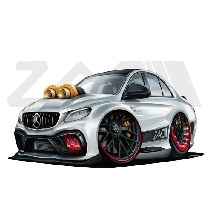 C63 Silver Window sticker