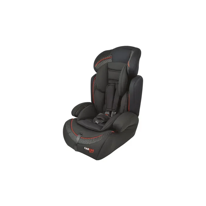 Carkids 4310005 Child car seat without Isofix, Group 1/2/3, 9-36 kg, 5-point harness, Black, multi-group