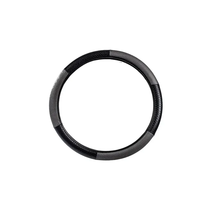 Carlinea 163536 Steering wheel cover Black, Grey, Ø 37-38cm