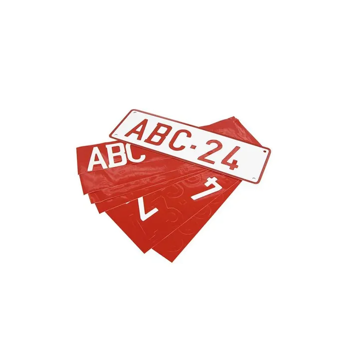 CARPOINT 1362022 Number plate holder Red, White, stainless steel