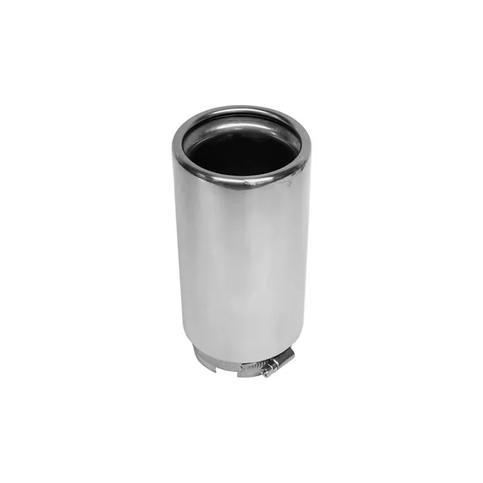 CARPOINT 2218765 Exhaust tip 55 mm, Silver, Stainless Steel, 140mm, 66mm
