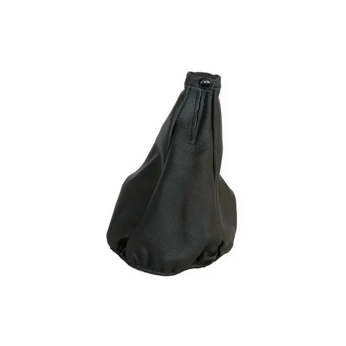 CARPOINT 2512747 Gear stick gaiter Leather, Black, Universal