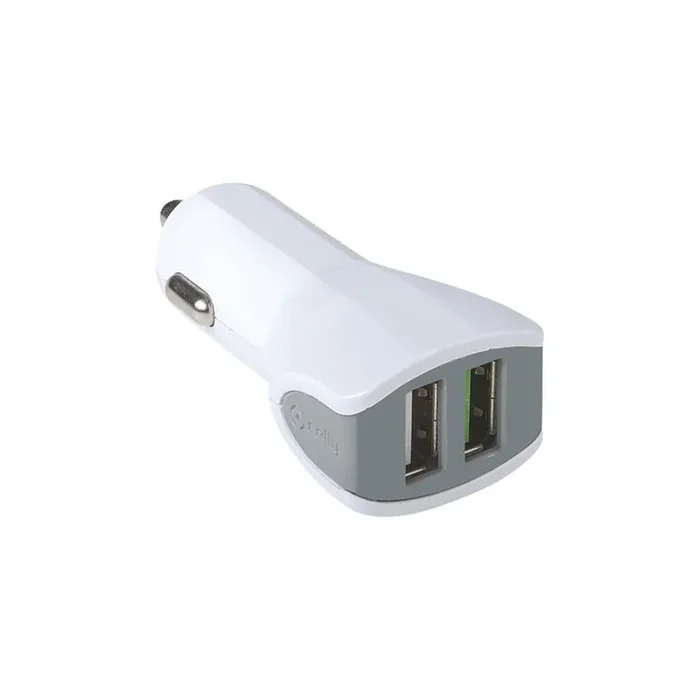 Celly Car Charger CC2USBTURBOWH In-car charger 12-24VV, Number of inlets/outlets 2, White