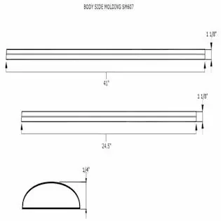 Coast to Coast International CCISM607 Direct Fit Chrome 4 Piece