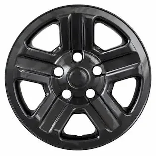Coast to Coast International IWCIMP76GBLK 16 Inch 5 Indented Spoke Gloss Black Set Of 4 Steel Wheels