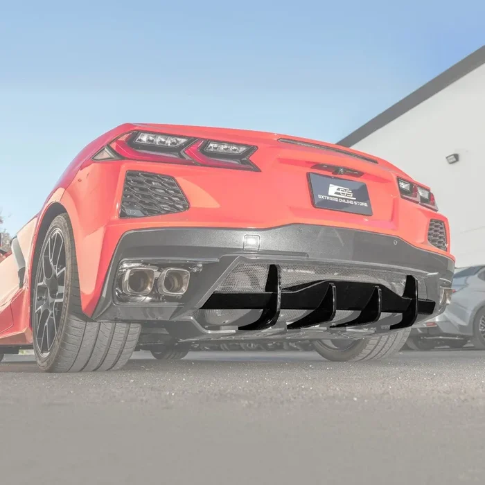 Corvette C8 Rear Bumper Add-On Diffuser Lip
