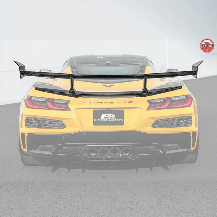 Corvette C8 Z06 Z07 Package | ZR1 Style Rear Wing Spoiler