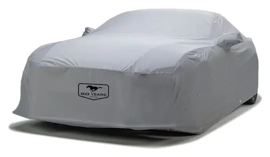 Covercraft Custom Car Covers C10137FD60PG Custom WeatherShield HP Car Cover with Mustang 60th Anniversary logo