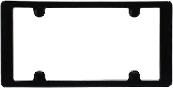Cruiser Accessories 22000 llusion License Plate Frame (Black, Chrome)