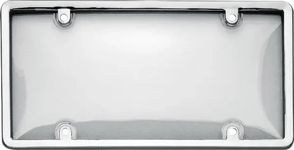 Cruiser Accessories 60310 Combo License Plate Frame (Chrome/Clear)