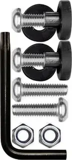 Cruiser Accessories 81430 Locking Fastener Set (Stainless Steel, Rattle Stop, Metric)