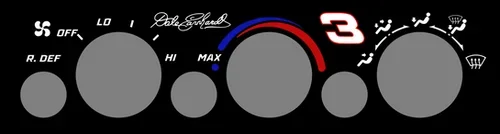 Dale Earnhardt Edition Climate Control Overlay