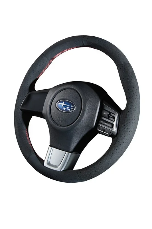 DAMD NARROW STEERING WHEEL For WRX S4 / STI VAB VAG (A~) 14/8~ SS360-RS Ultra suede×red stitch