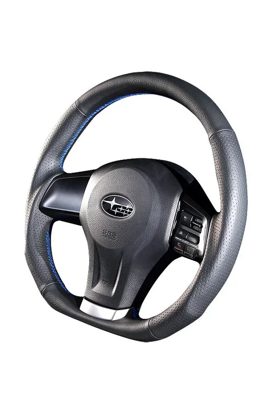 DAMD STEERING WHEEL For SUBARU LEGACY BM BR (D ~) 12/5 ~ SS360-D Blue Stitch