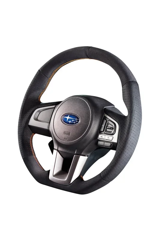 DAMD STEERING WHEEL For SUBARU XV GJ GP (E~) 15/10~ SS362-RX Ultra suede × orange stitching