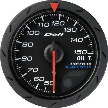 Defi Gauge Meter Advance CR Oil Temperature Meter (50 to 150 degrees C) 52mm Black DF08302