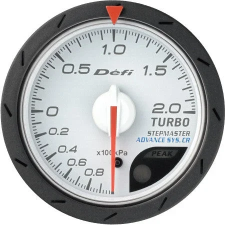 Defi Gauge Meter Advance CR Turbo Boost Meter (-100kPa to +200kPa) 52mm White DF07801