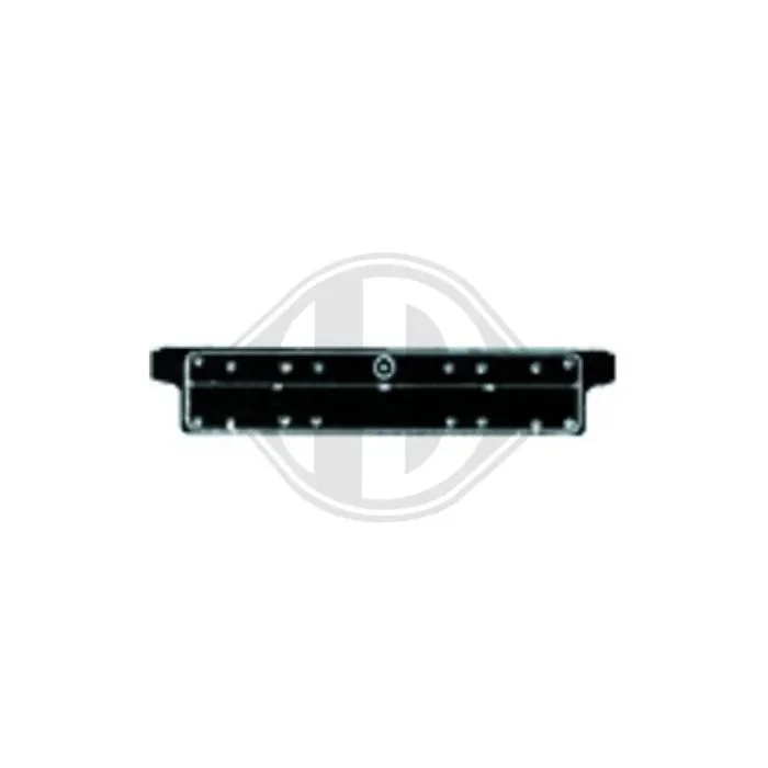 DIEDERICHS 1213053 Number plate holder for BMW 3 Series Centre, Front, Black, frameless