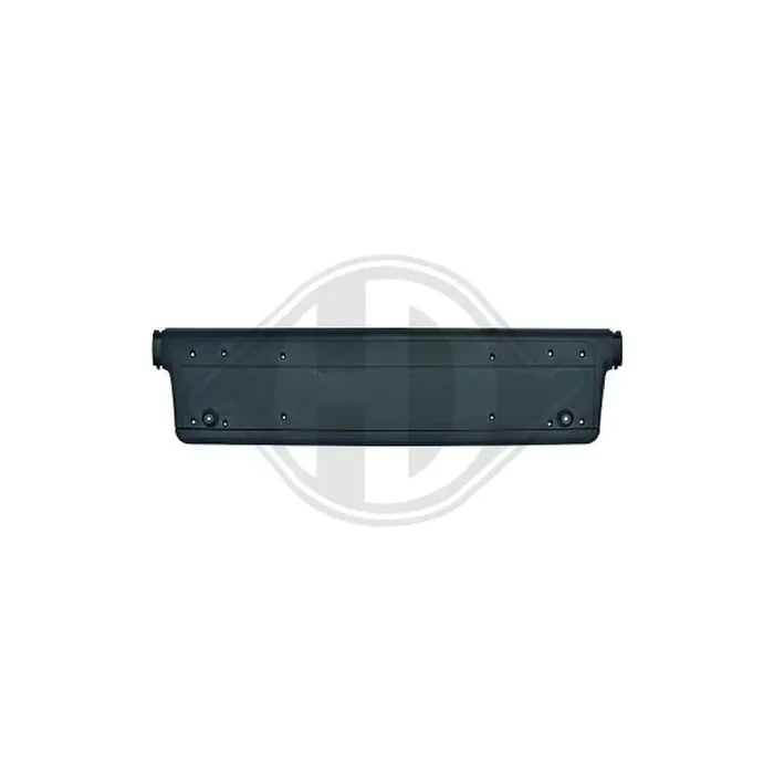 DIEDERICHS 1214054 Number plate holder for BMW 3 Series Front, Black, Mat, frameless
