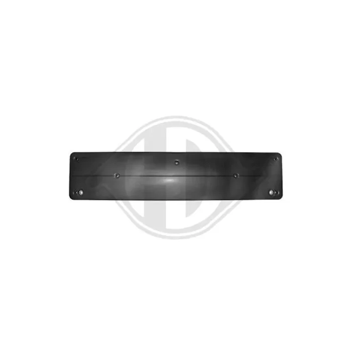 DIEDERICHS 1615054 Number plate holder suitable for MERCEDES-BENZ E-Class Front, Black, frameless