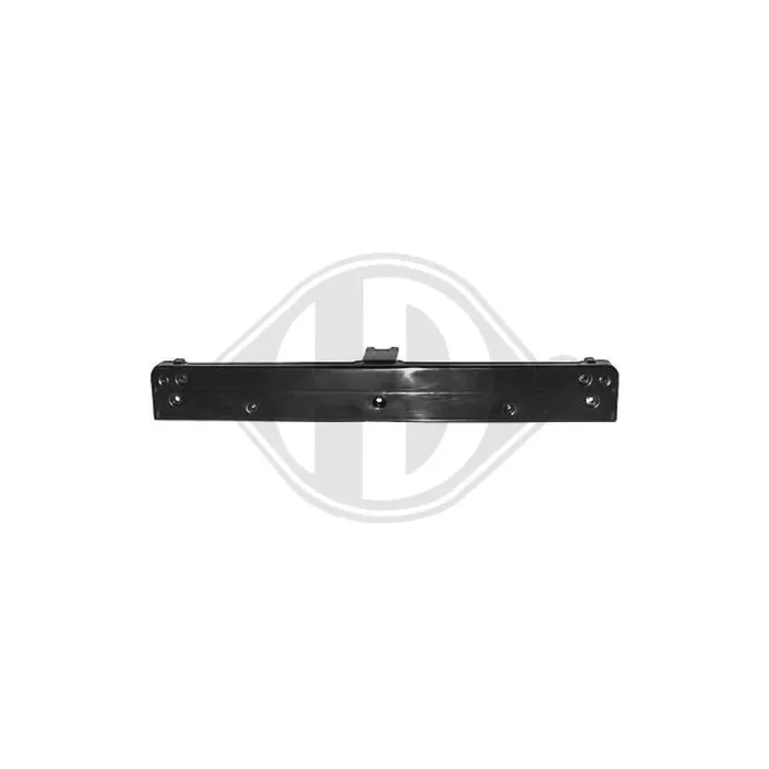 DIEDERICHS 1646154 Number plate holder suitable for MERCEDES-BENZ S-Class Saloon (W220) Front, Black, frameless