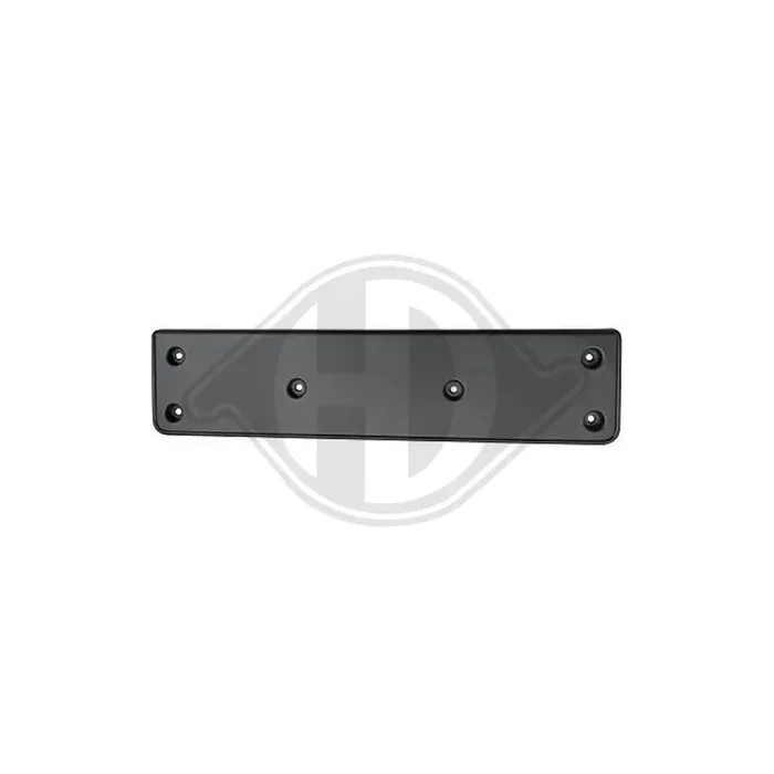 DIEDERICHS 2233054 Number plate holder for VW Jetta Mk6 (162, 163, AV3, AV2) Front, Black