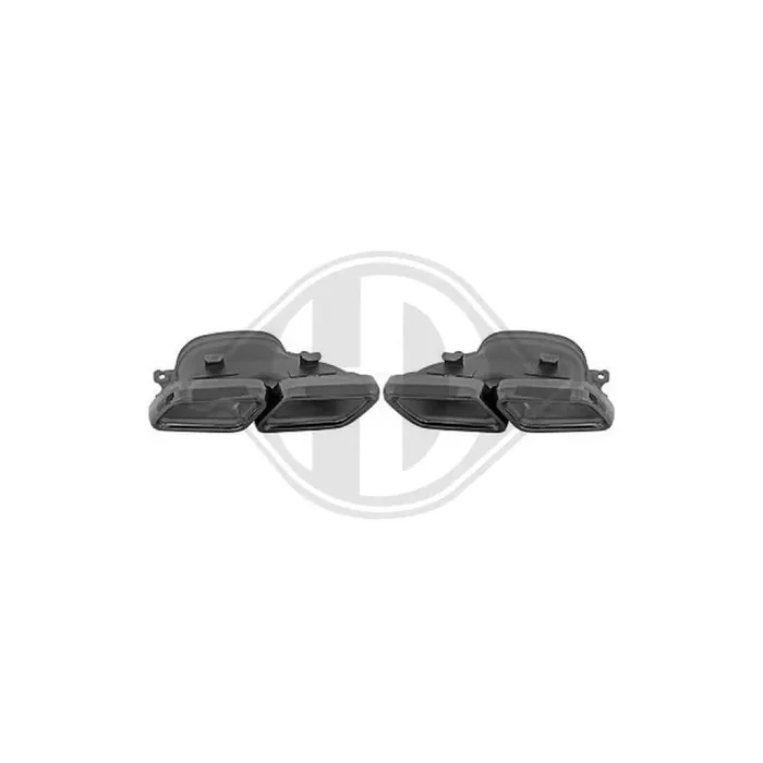 DIEDERICHS 4167303 Exhaust tip suitable for MERCEDES-BENZ C-Class Black, Left, Right