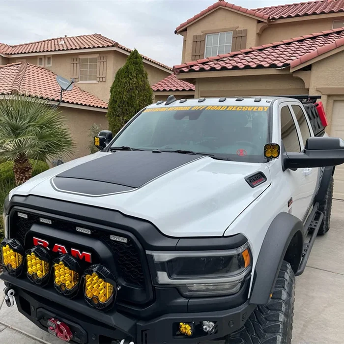 Dodge Ram HD 2500 5th Gen (2019 to Present) Lensun 100W Hood Solar Panel