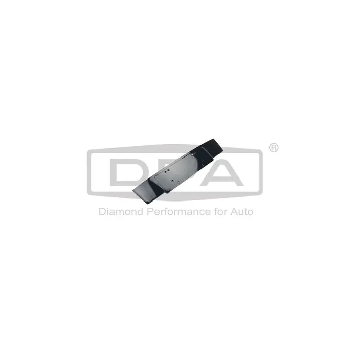 DPA 88070647602 Number plate holder for AUDI A4 Front, Rear, Black, frameless