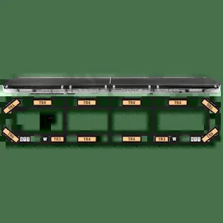 ECCO 21-00008-E 21 Series TIR LED Lightbar (52″, 16-LED, 2-WL, 2-STT, Amber)