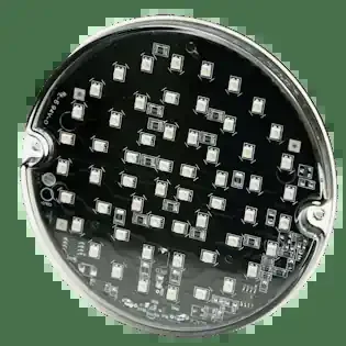 ECCO 3912R 3912 Series Directional LED Warning Light (Red, Round Surface Mount)