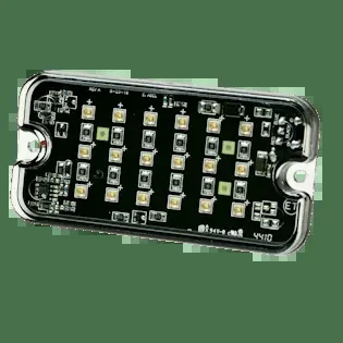 ECCO 3931R 3931 Series Directional LED Warning Light (Red, Square Surface Mount)