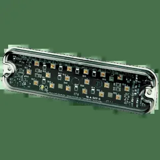 ECCO 3932B 3932 Series Directional LED Warning Light (Blue, Rectangular Surface Mount)