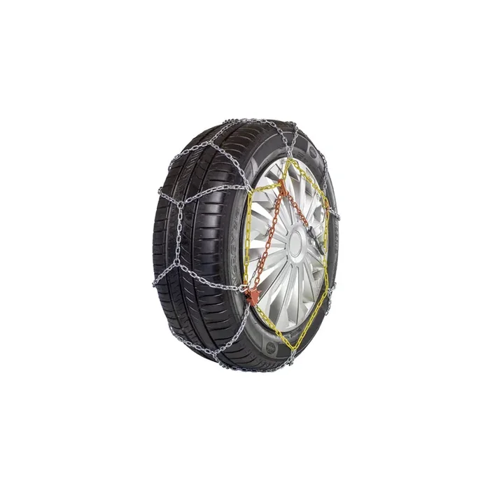 ECOBUDGET 450310 Snow chains with chain tensioner, with mounting manual, with protective gloves, with storage bag, Steel