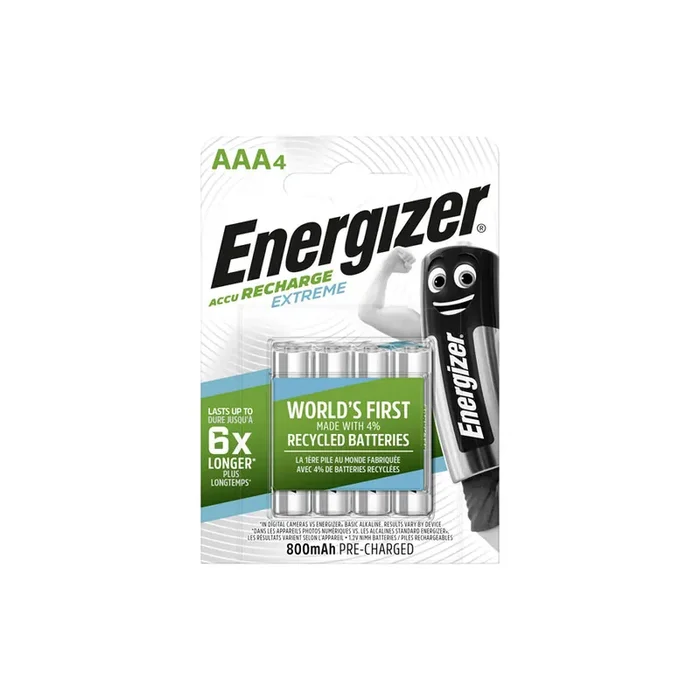ENERGIZER AAA (HR03), Extreme E300624400 Battery 1.2V, 800mAh, standard, 4