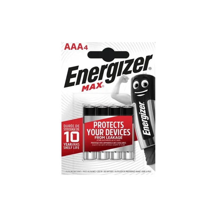 ENERGIZER AAA (LR03), Max E300112100 Battery 1.5V, standard, 8