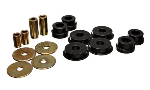 Energy Suspension 03-05 Mitsubishi Lancer EVO 8 Black Rear Differential / Mustache Bar Bushing Set eng5.1108G